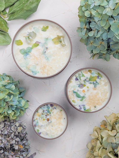 BY THE SEA Hydrangea Sea Salt Mediterranean Candle