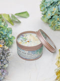 BY THE SEA Hydrangea Sea Salt Mediterranean Candle