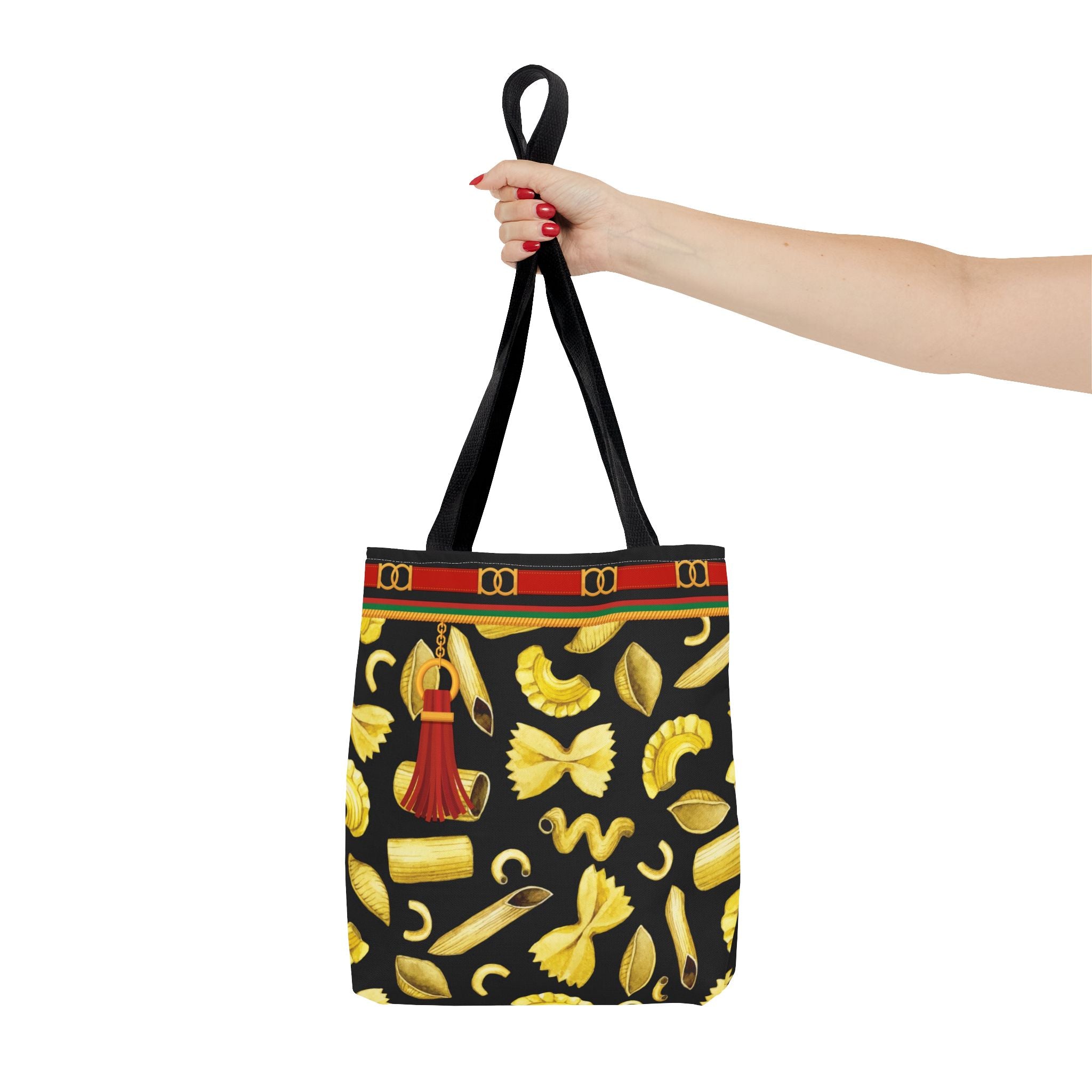 Bougie Designer Pasta Tote Bag — All Over Print Fancy Italian Pasta