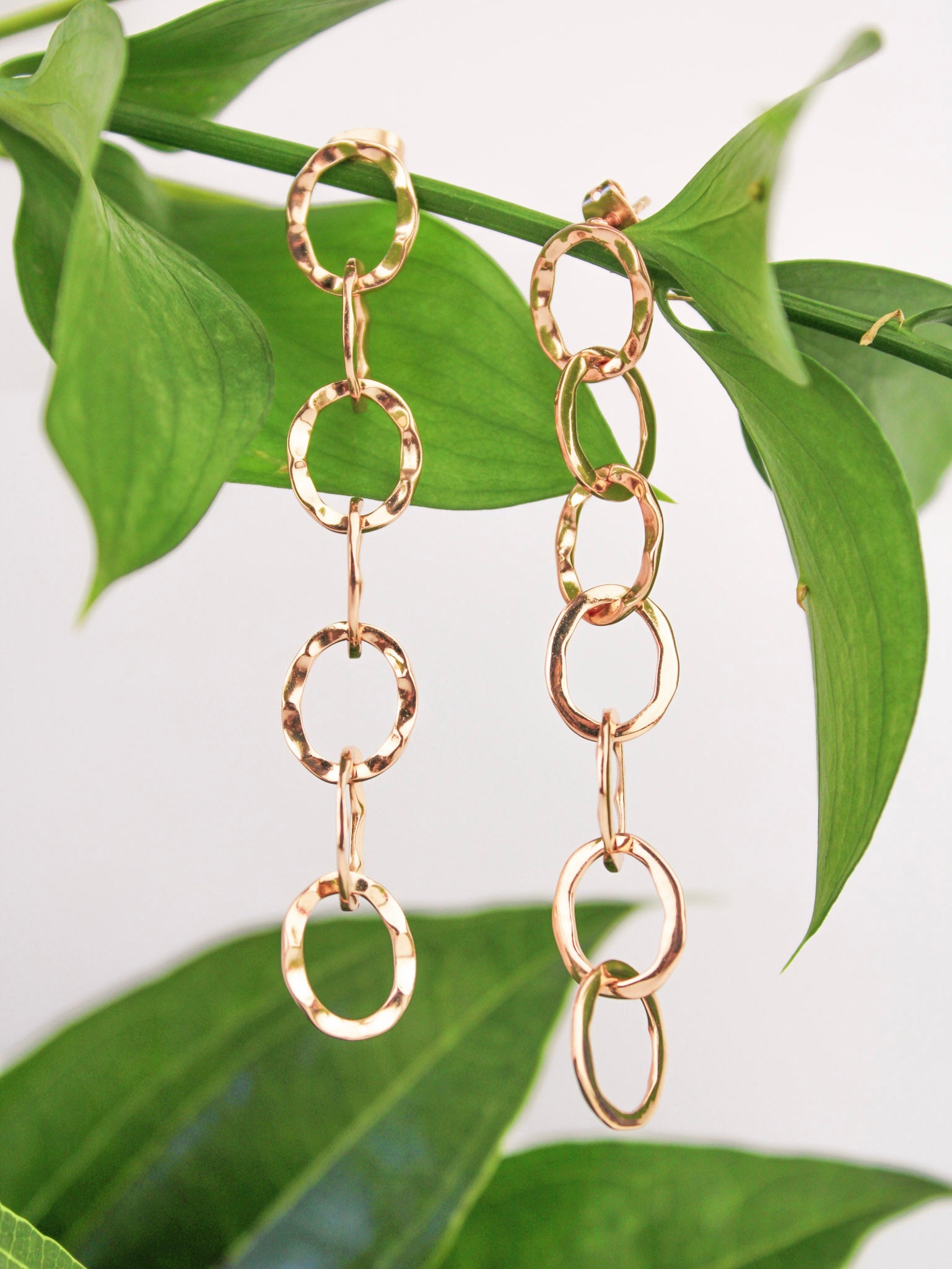 Roman Chain Link Earrings