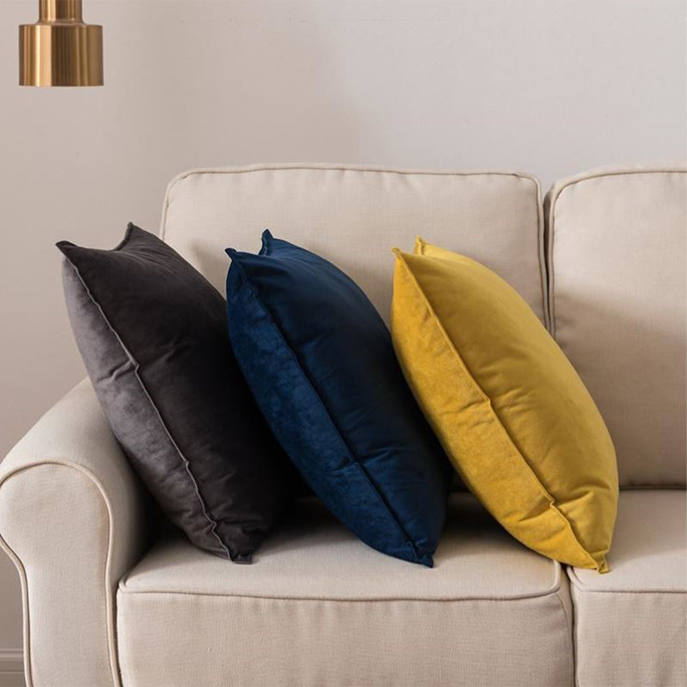 Cagliari Velvet Throw Pillow in Rustic Mediterranean Colors