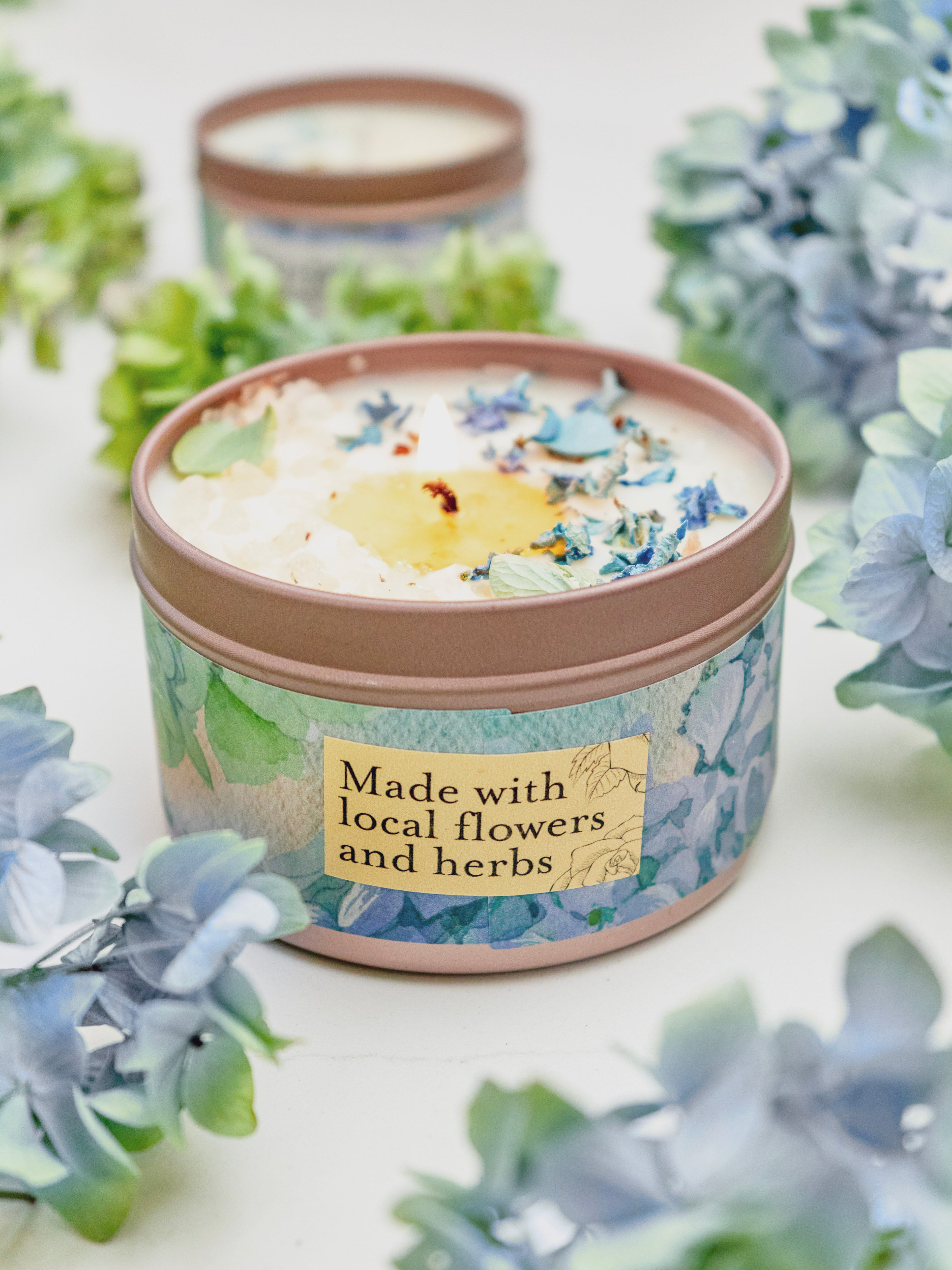 BY THE SEA Hydrangea Sea Salt Mediterranean Candle