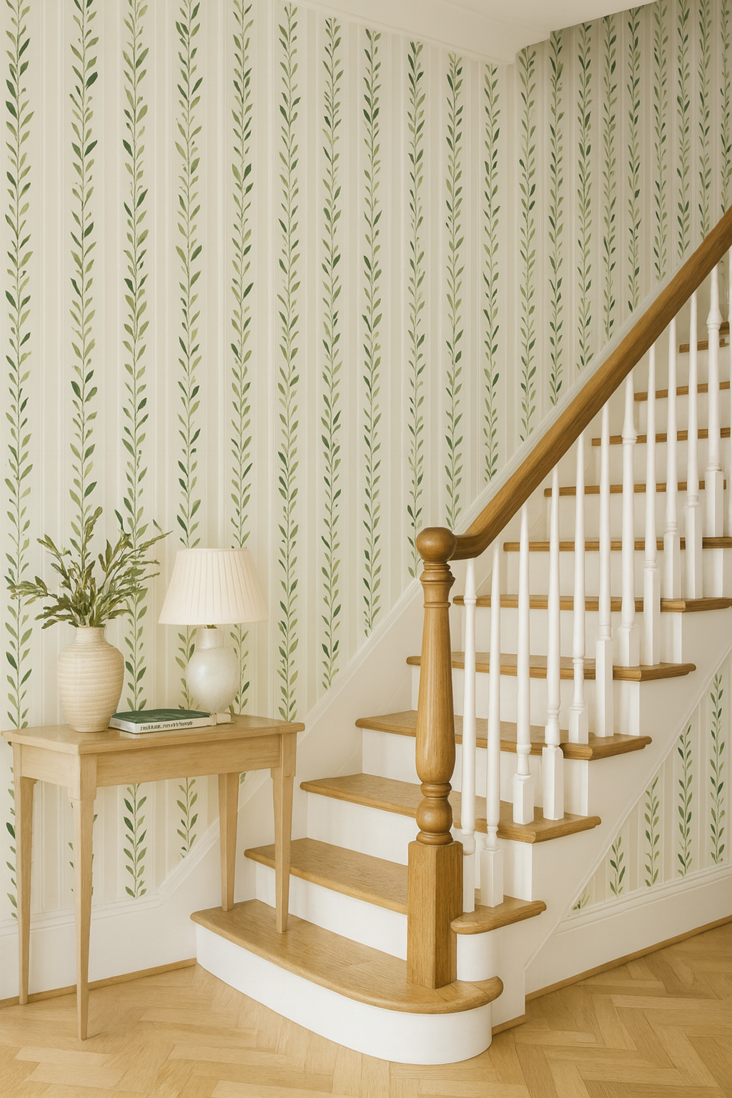 Olive Stripe Wallpaper