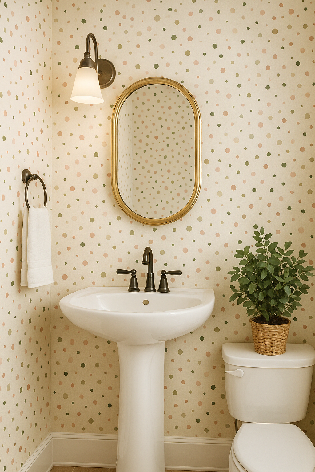 Mediterranean Confetti Garden Wallpaper