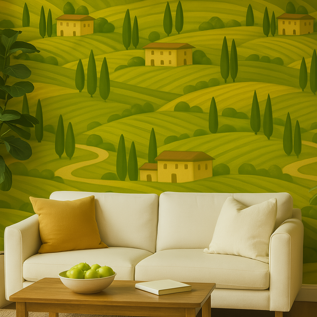 Tuscan Turn Wallpaper