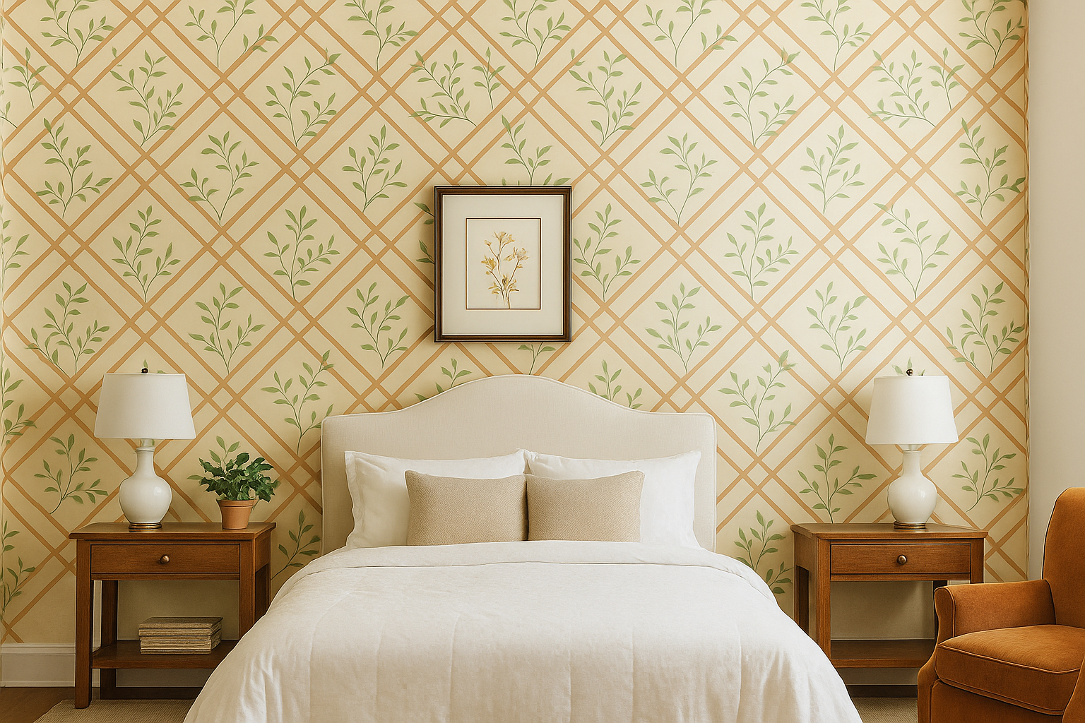 Tuscany Trellis Wallpaper