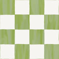Checkers Wallpaper, olive green