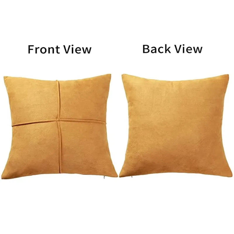 Genoa Faux Suede Throw Pillow Cover for Car Couch Sofa Bed Home Decor