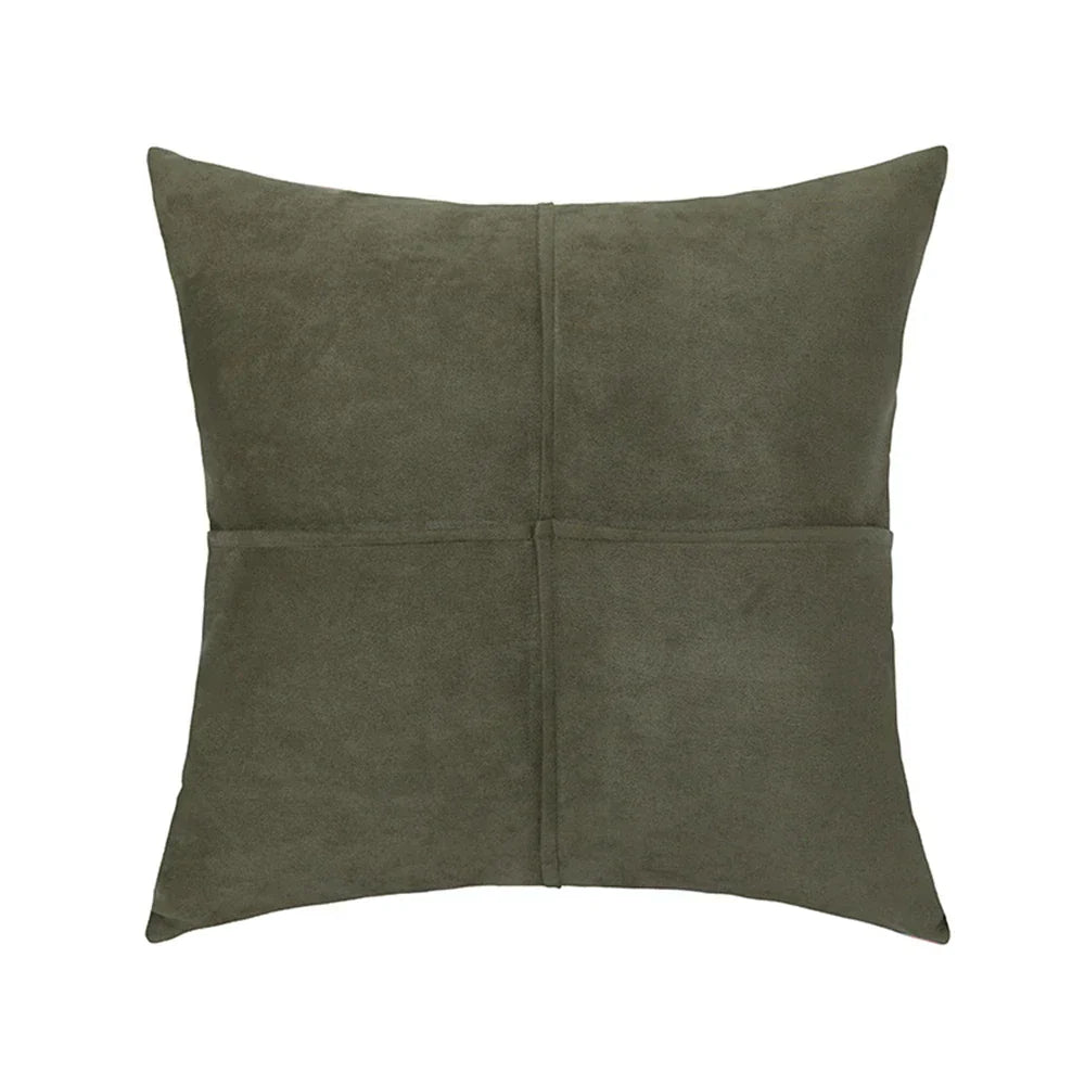 Genoa Faux Suede Throw Pillow Cover for Car Couch Sofa Bed Home Decor