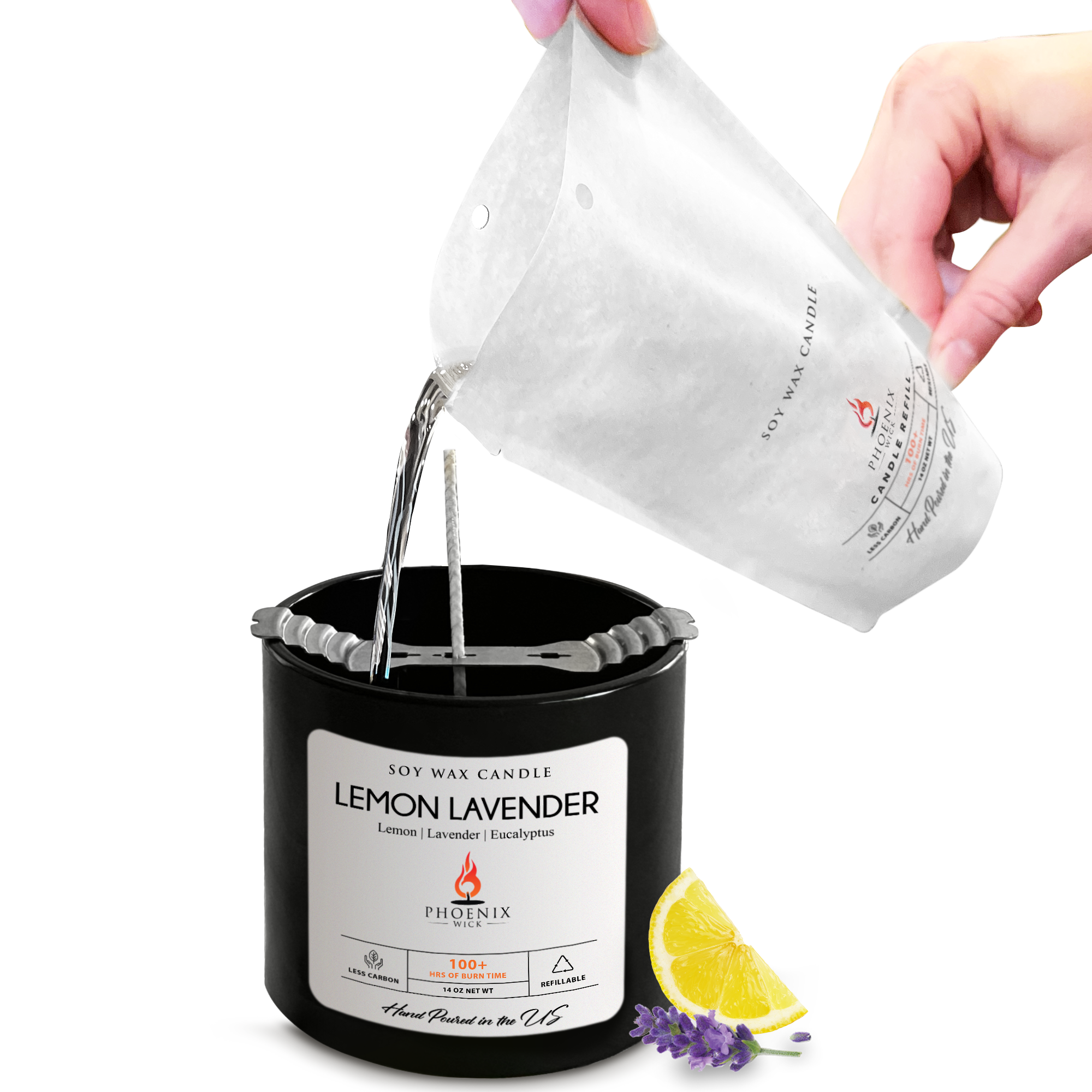 Italian Lemon Lavender - Candle-Making Kit + Jar