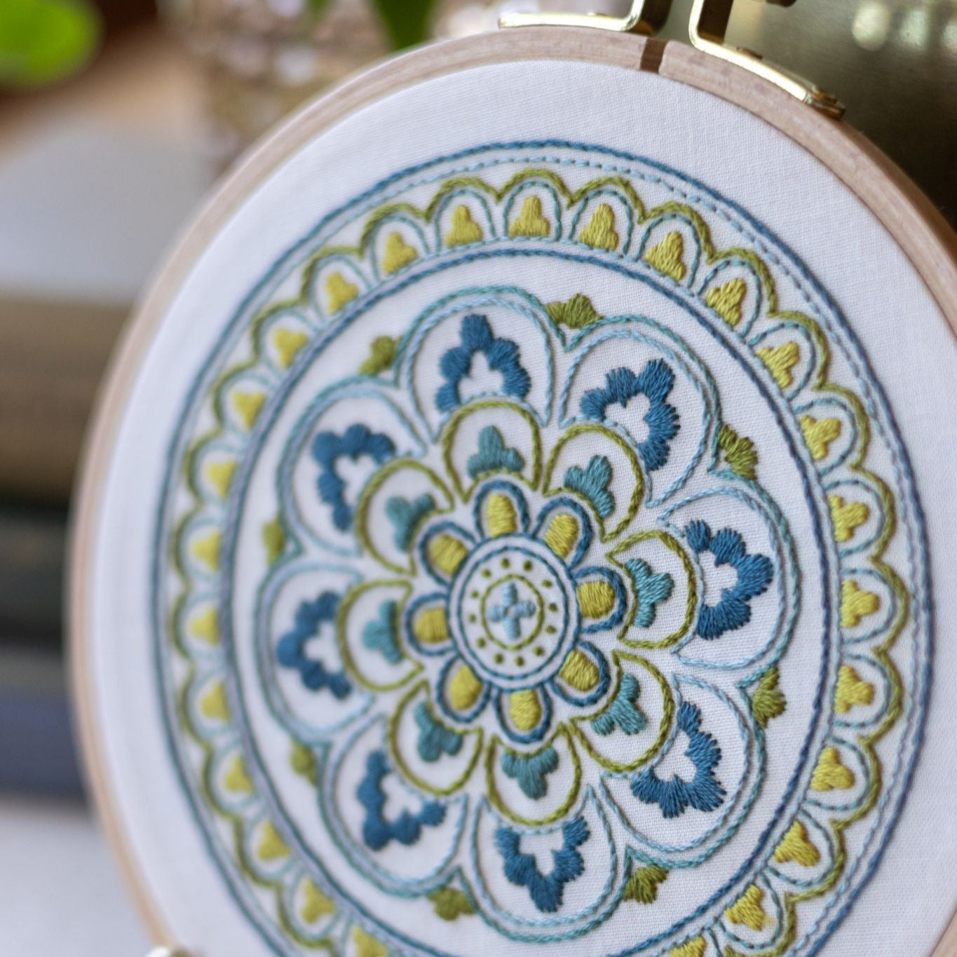 Myra Medallion embroidery hoop kit