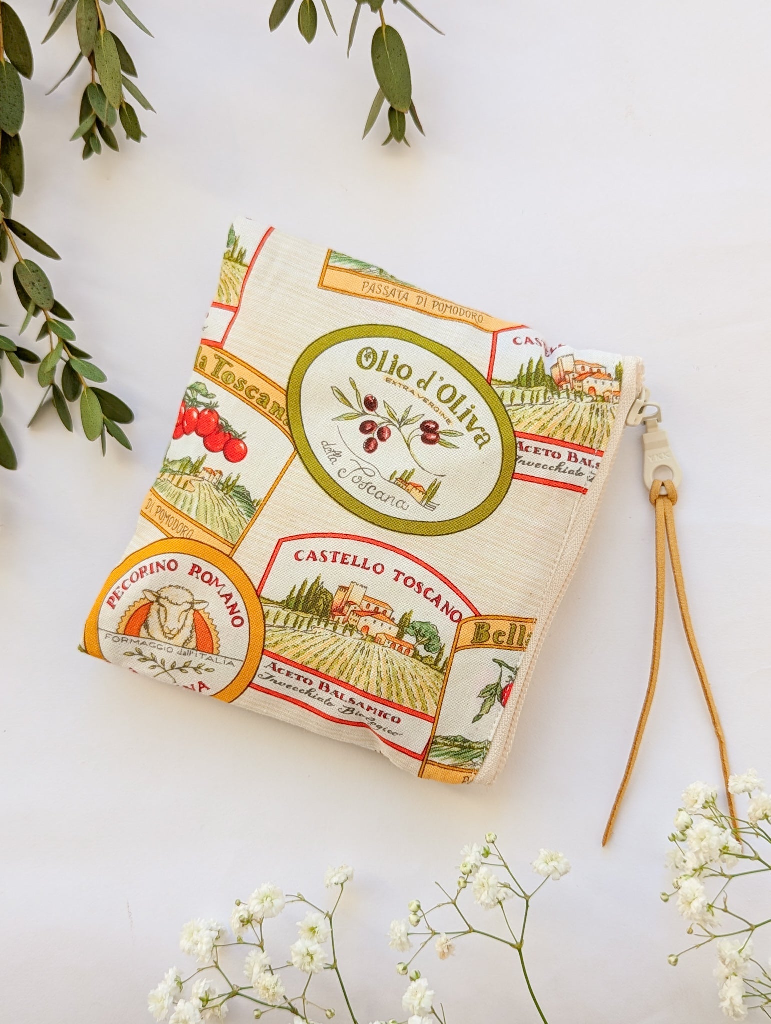 Che Buono Square Italian Pouch with Zipper