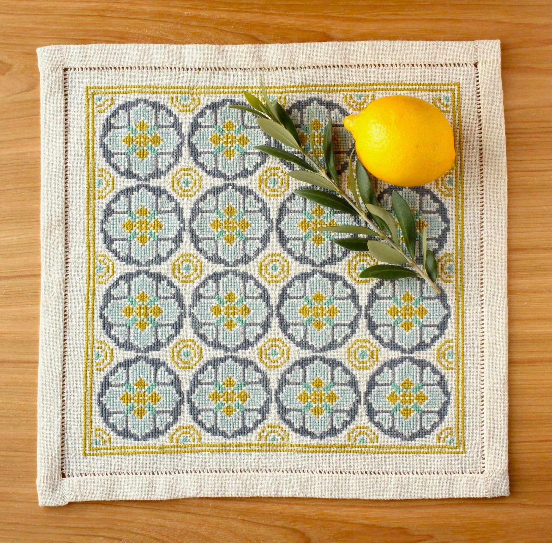 Venetian Coins cross stitch folk embroidery kit