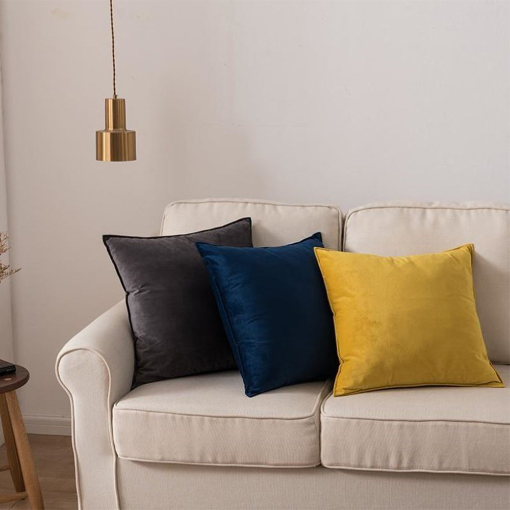 Cagliari Velvet Throw Pillow in Rustic Mediterranean Colors