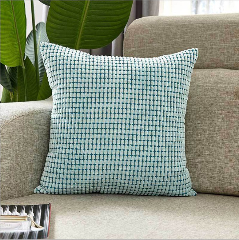 3-Piece Coordinated Pillow Bundle with Inserts - Mediterranean Blues