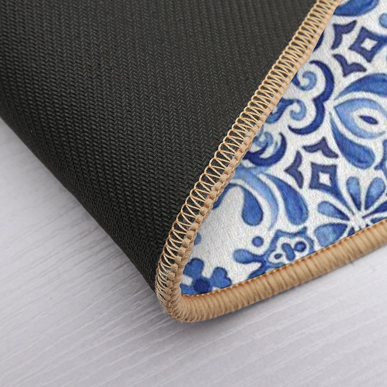 Mediterranean Mosaic Tiles  Azulejos Bath Mat