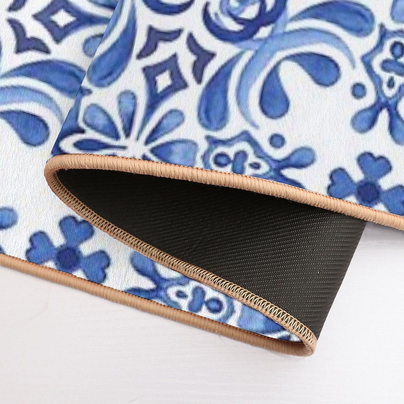 Mediterranean Mosaic Tiles  Azulejos Bath Mat