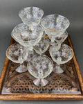 Vintage European Crystal Stemware Glasses