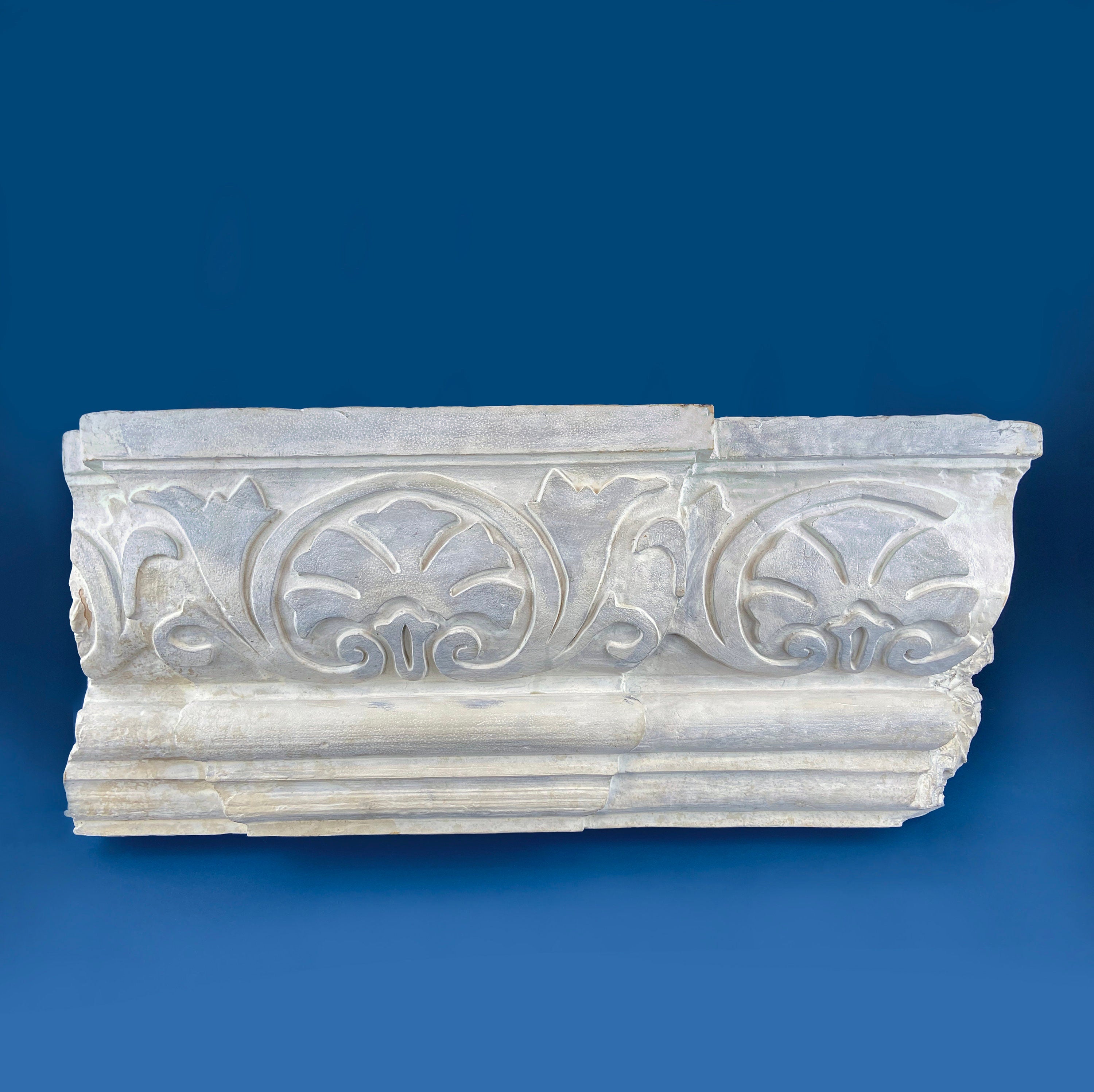 Faux Greek Roman Wall Hanging. Italian Mediterranean Style Home Shelving. Restaurant Retail Theater Wall Art. Styling Prop. Urethane Cornice