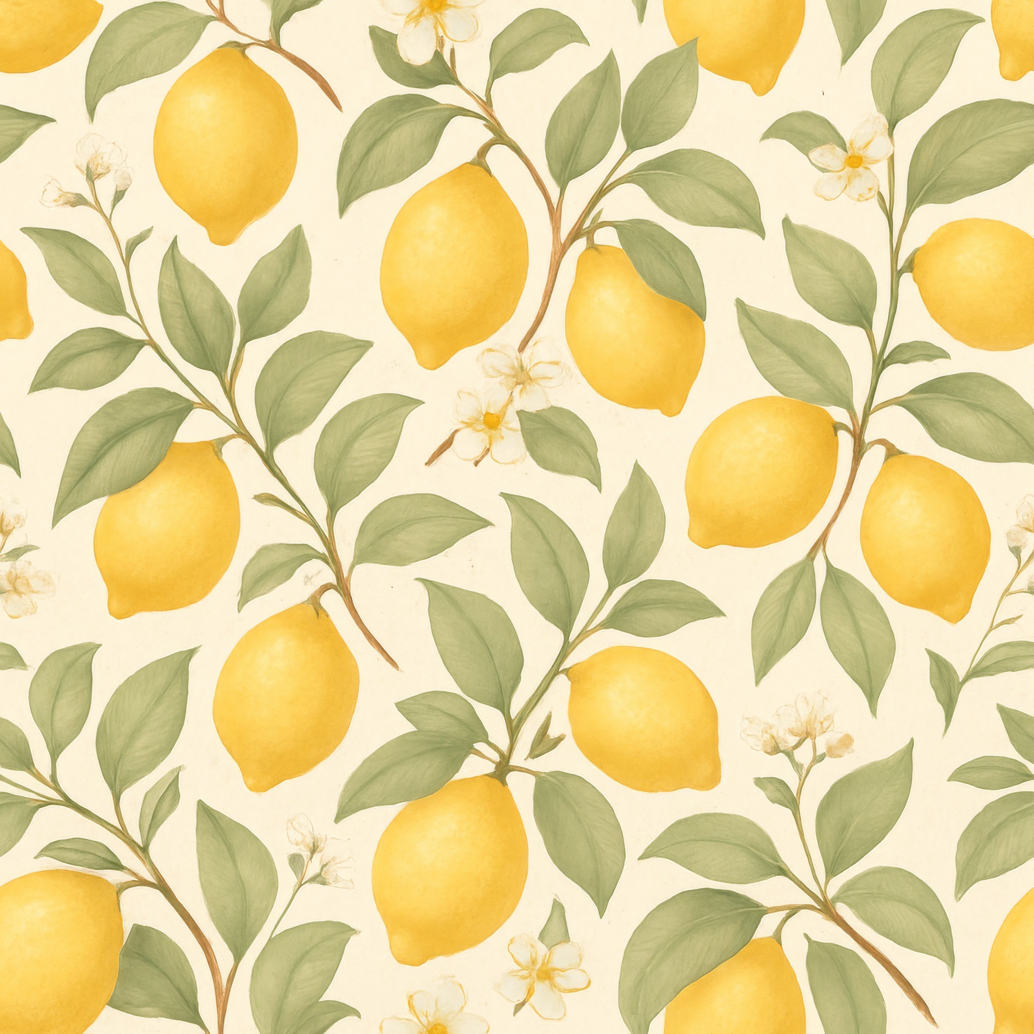 Italian Lemon Grove Wallpaper