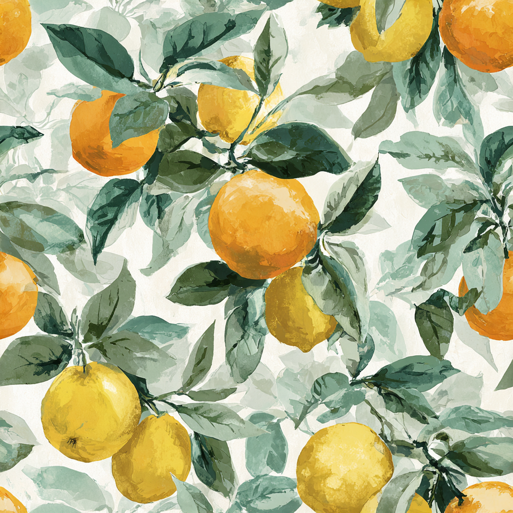 Amalfi Orchard Wallpaper