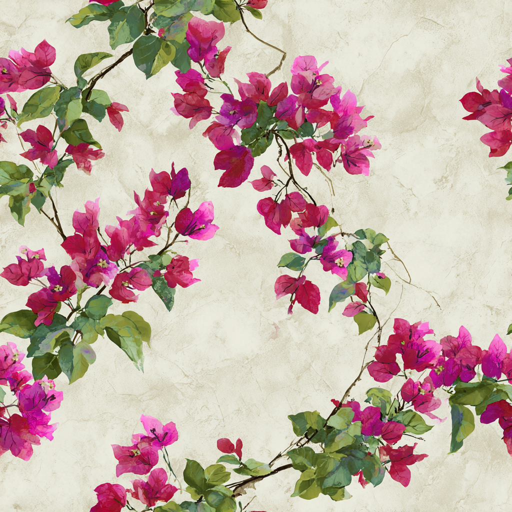 Bougainvillea Waltz Wallpaper