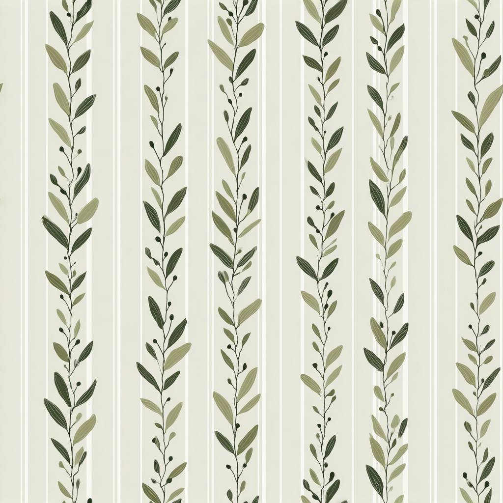Olive Stripe Wallpaper