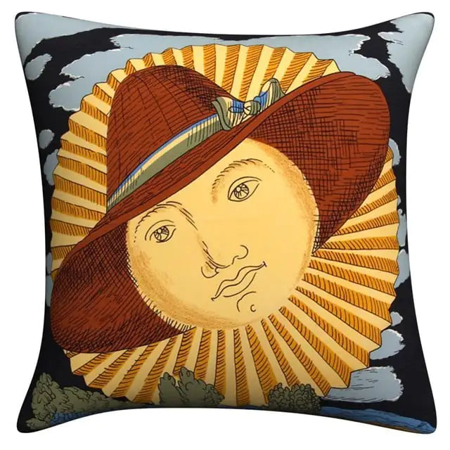 Italian Linen Pillowcase for Art Bedroom & Living Room