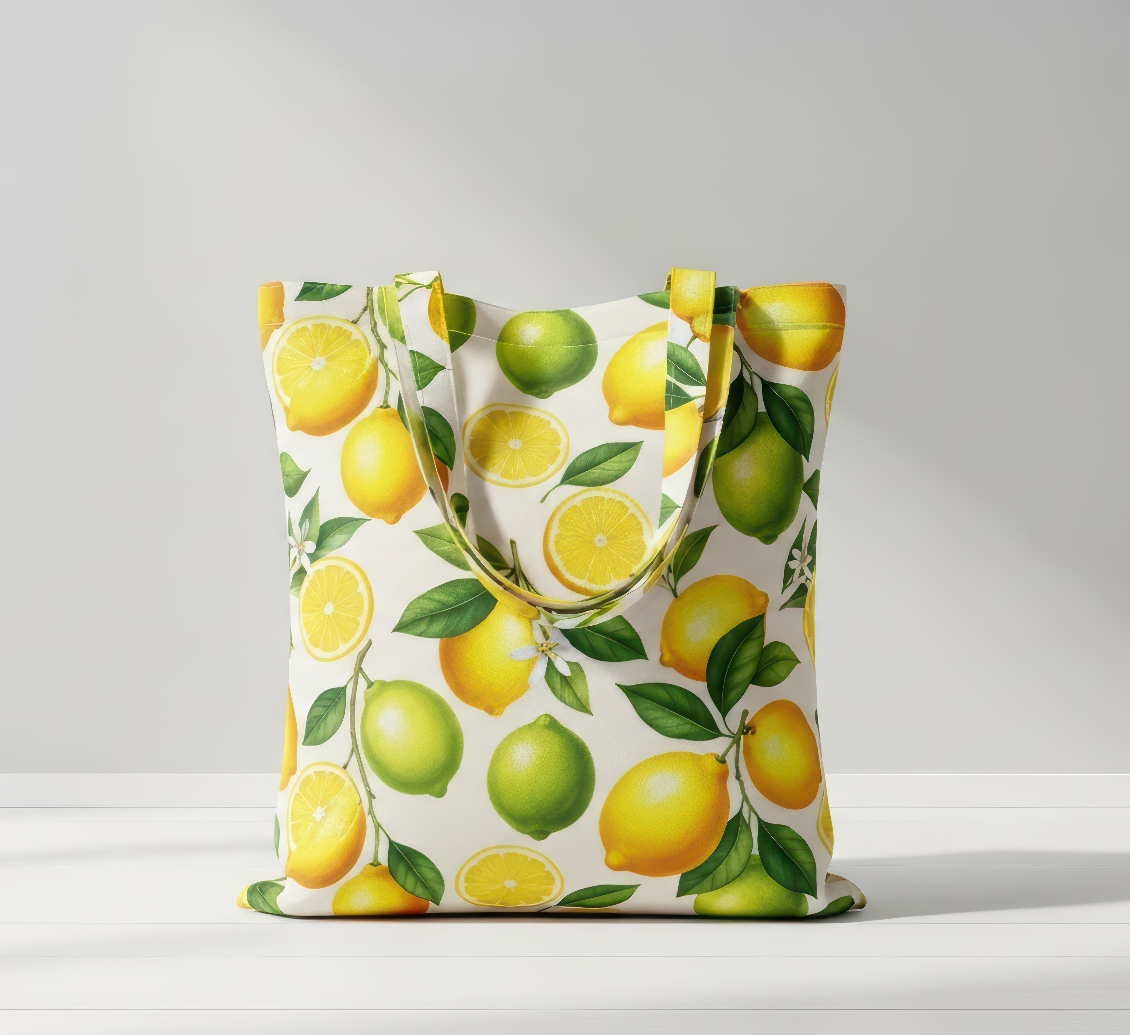 Organic Cotton Italian Lemon Tote Bag