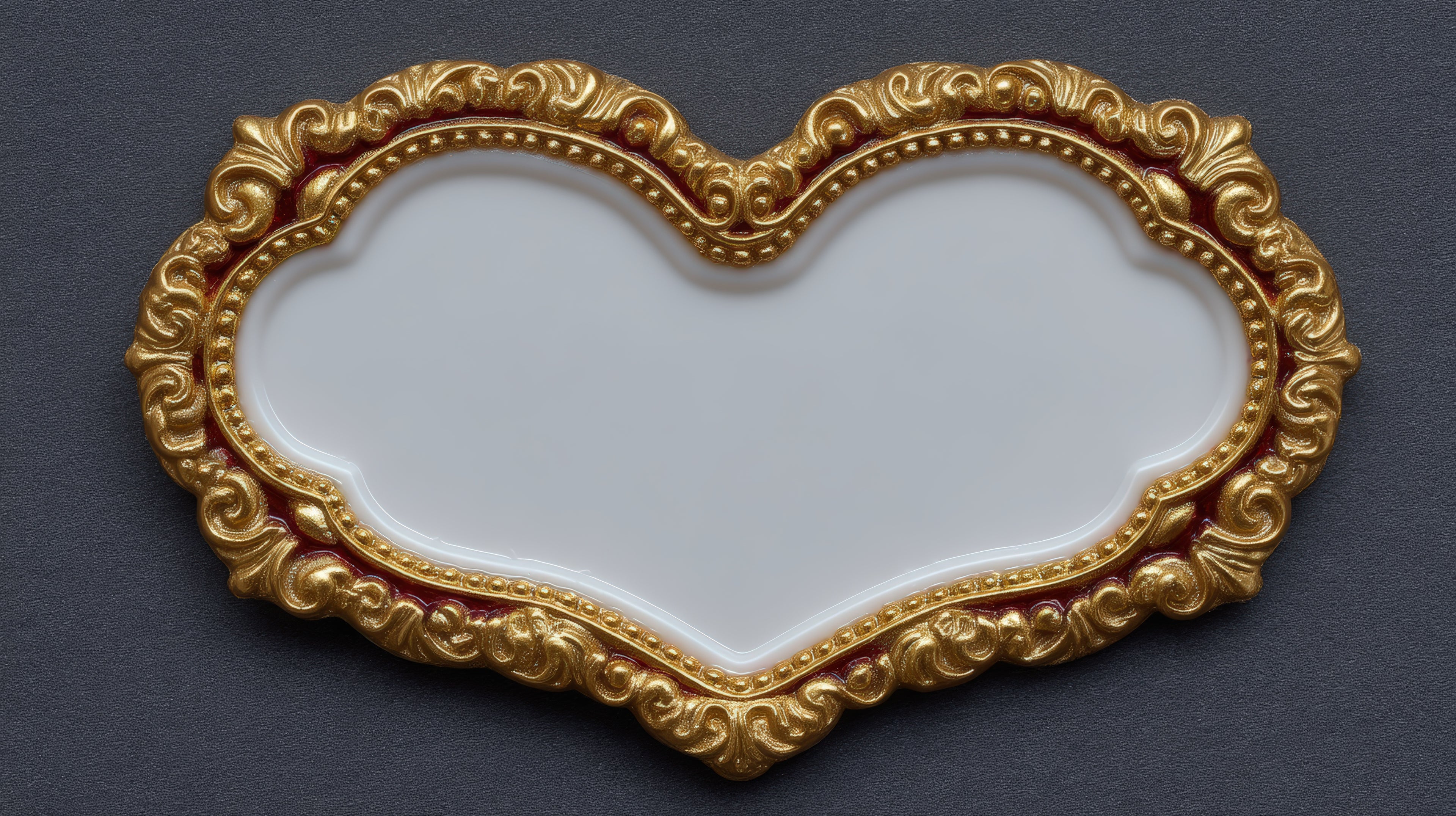 Gold Frame Porcelain Trinket Plate